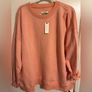 Anthropologie CELANDINE x Daniella Mahini coral Sweatshirt